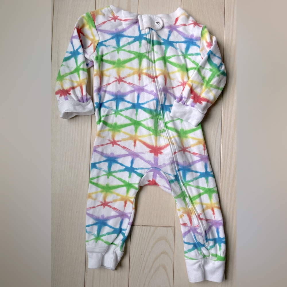 Burt's Bees Baby Zip-up Sleeper; Rainbow